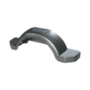 Fulton 008594 Trailer Fender, 14 in. Tire Size, Silver