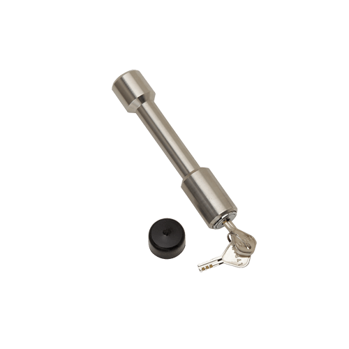 BULLDOG 580402 Trailer Hitch Lock, Fits 2 in. Receiver, 5/8 in. Pin Diameter, Dogbone Style, Stainless