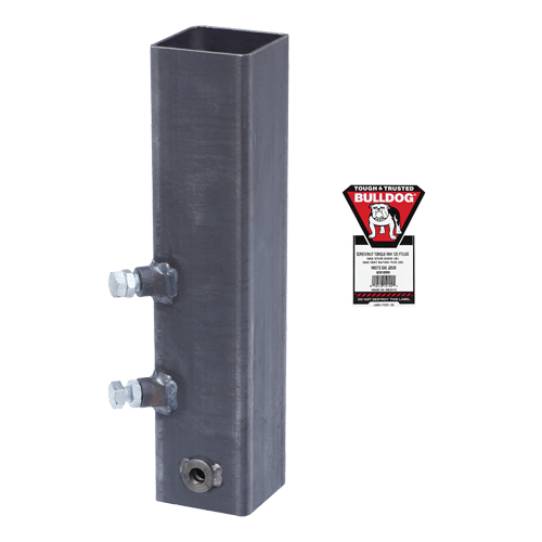 BULLDOG 0233120300 Coupler Accessory, Gooseneck Coupler Outer Tube, Square, Weld On