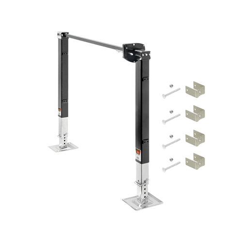BULLDOG 500162 Fifth Wheel Landing Gear, 4,000 lbs. Lift Capacity, 36 in. Travel
