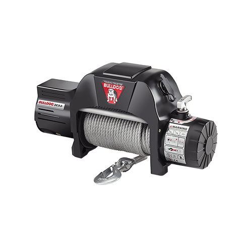 BULLDOG 500600 Powered Utility Winch, 9,000 lbs. Capacity, Wire Rope