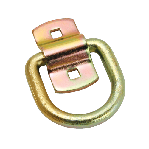 Draw-Tite 63024 Forged D-Ring w/Mounting Bracket, 1/2 in., 12,000 lbs., Yellow Zinc