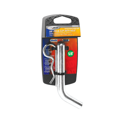 Draw-Tite 63242 Trailer Hitch Pin & Clip, Fits 2 in. Receiver, 5/8 in. Pin Diameter