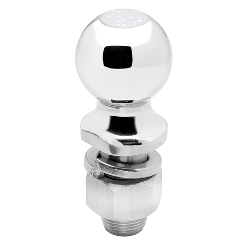 Draw-Tite 63909 Trailer Hitch Ball, 2 in. Diameter, 7,500 lbs. Capacity, Chrome