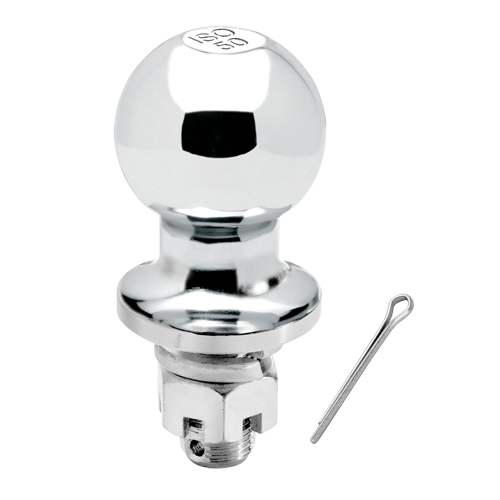Draw-Tite 63912 Trailer Hitch Ball, 50mm Diameter, 3,500 lbs. Capacity, Chrome