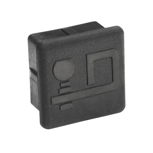 Draw-Tite 7010 Trailer Hitch Tube Cover, Fits 2 in. Receiver, Black
