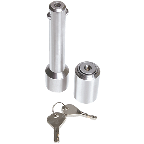 Fulton 7030288 Trailer Hitch Lock, Fits 2 in. Receiver, 5/8 in. Pin Diameter, Professional, Stainless Steel