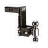 TS10040B B&W TOW AND STOW TRI BALL 2 ADJ BALL MOUNT 5 DROP/5-1/2 RISE, BLACK