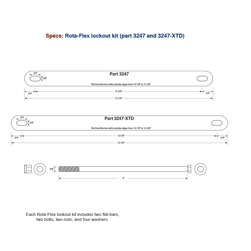 Andersen  3247 Rota Flex Lockout Kit - Image 3