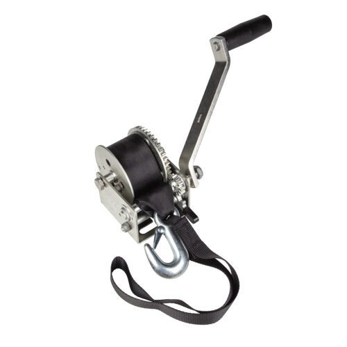 Fulton 142007 Trailer Winch, Single-Speed, 900 lbs. Capacity, Strap