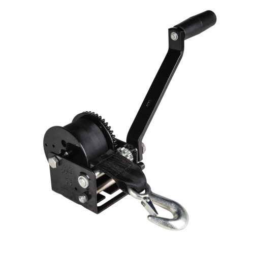 Fulton 142026 Trailer Winch, Single-Speed, 900 lbs. Capacity, 15 ft. Strap