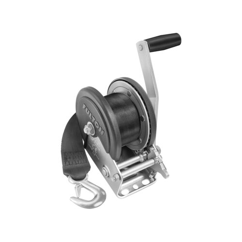Fulton 142208 Trailer Winch, Single-Speed, 1,500 lbs. Capacity, 20 ft Strap