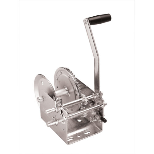 Fulton 142412 Trailer Winch, Two-Speed, 2,600 lbs. Capacity, No Strap