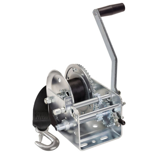 Fulton 142415 Trailer Winch, Two-Speed, 2,600 lbs. Capacity, 20 ft. Strap