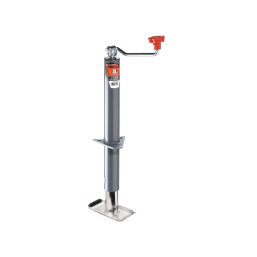 Bulldog Round Trailer Jack 155100 A-Frame 2,000 lbs Topwind, Bolt-On