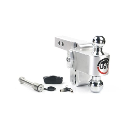 Weigh Safe Turnover Ball 4" Drop Hitch with 2" Shank Keyed Alike WS05 Included