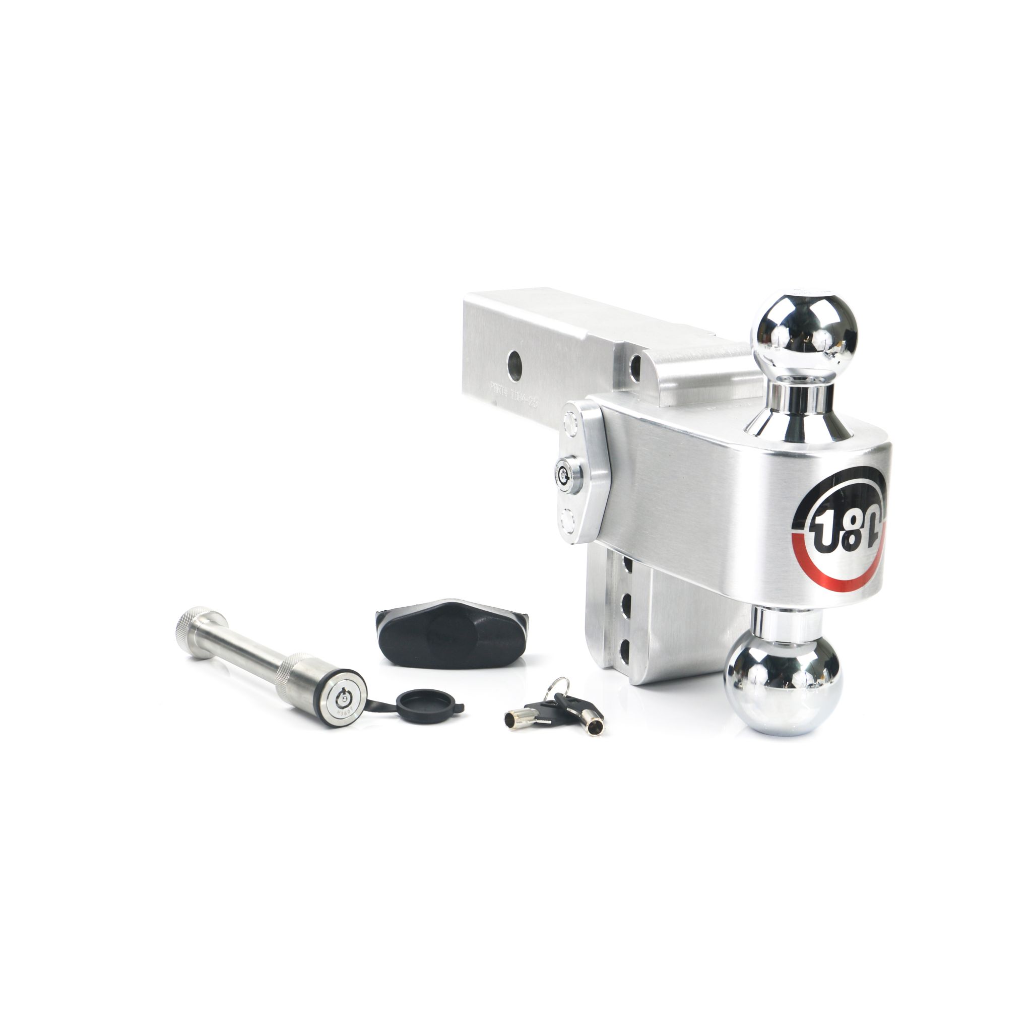 Weigh Safe Turnover Ball 4" Drop Hitch with 2.5" Shank- Keyed Alike WS05 Included