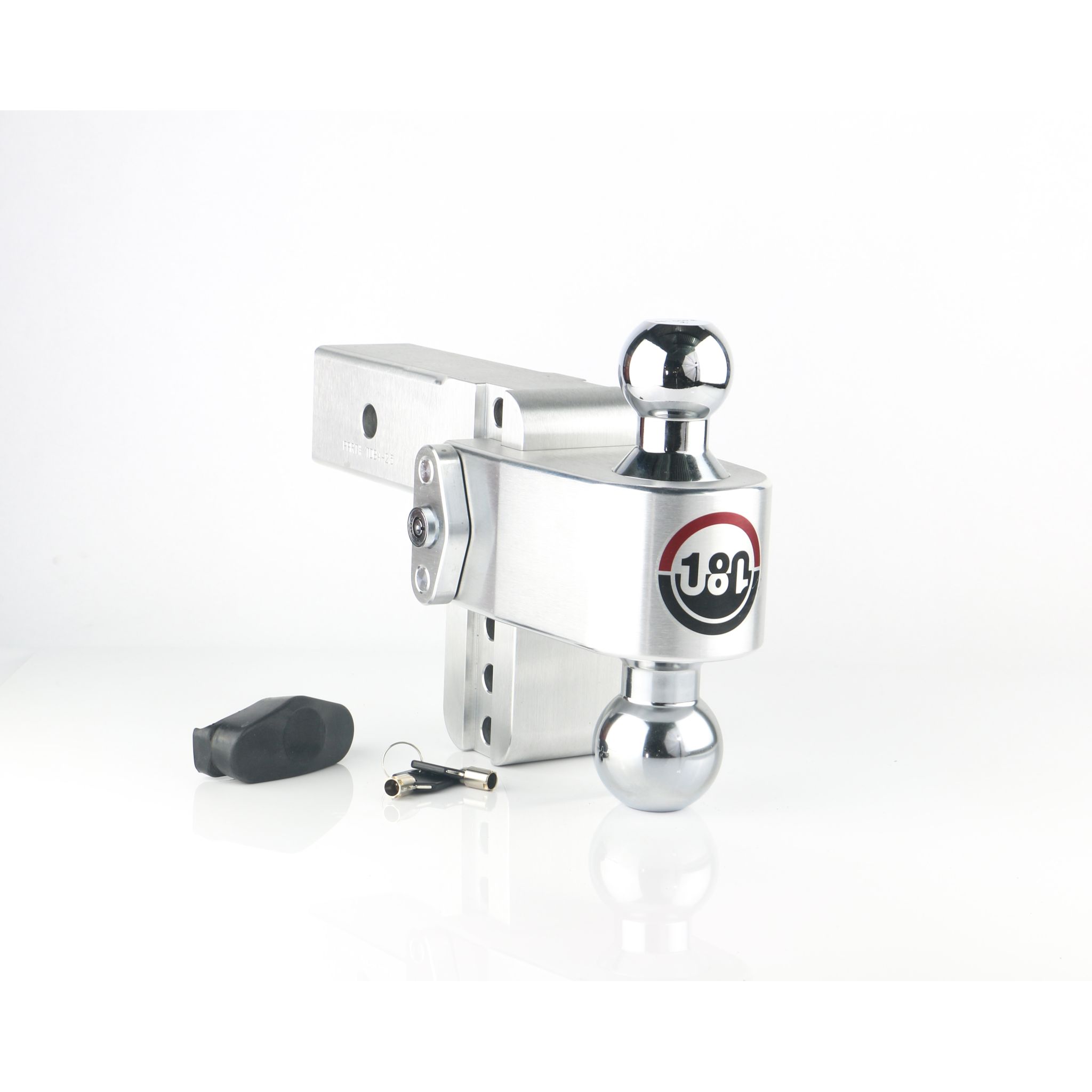 Weigh Safe Adjustable Trailer Hitch Ball Mount - 4" Adjustable Drop Hitch for 2.5" Receiver - Premium Heavy Duty Aluminum Trailer Tow Hitch w/ Chrome Plated Tow Balls (2" & 2 5/16") - 18,500 lbs GTW