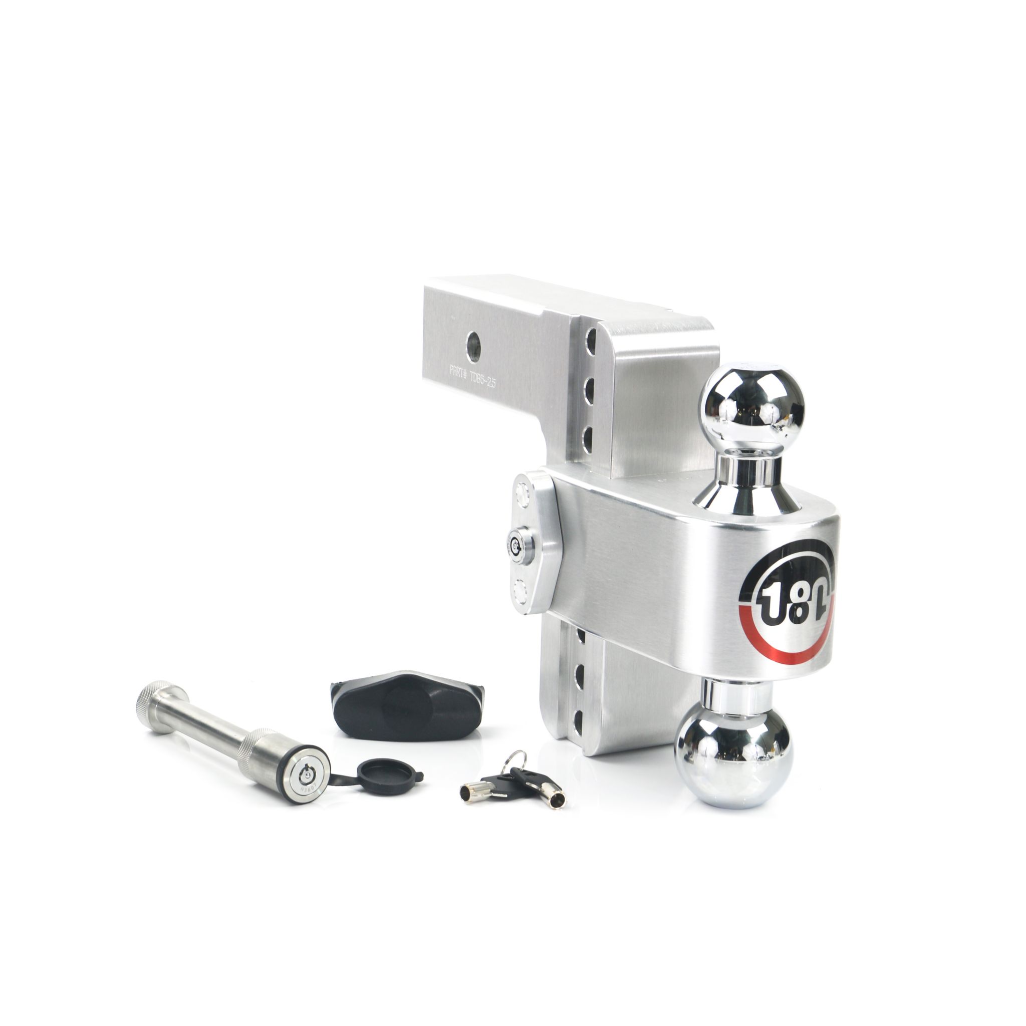 Weigh Safe Turnover Ball 6" Drop Hitch with 2.5" Shank Keyed Alike WS05 Included