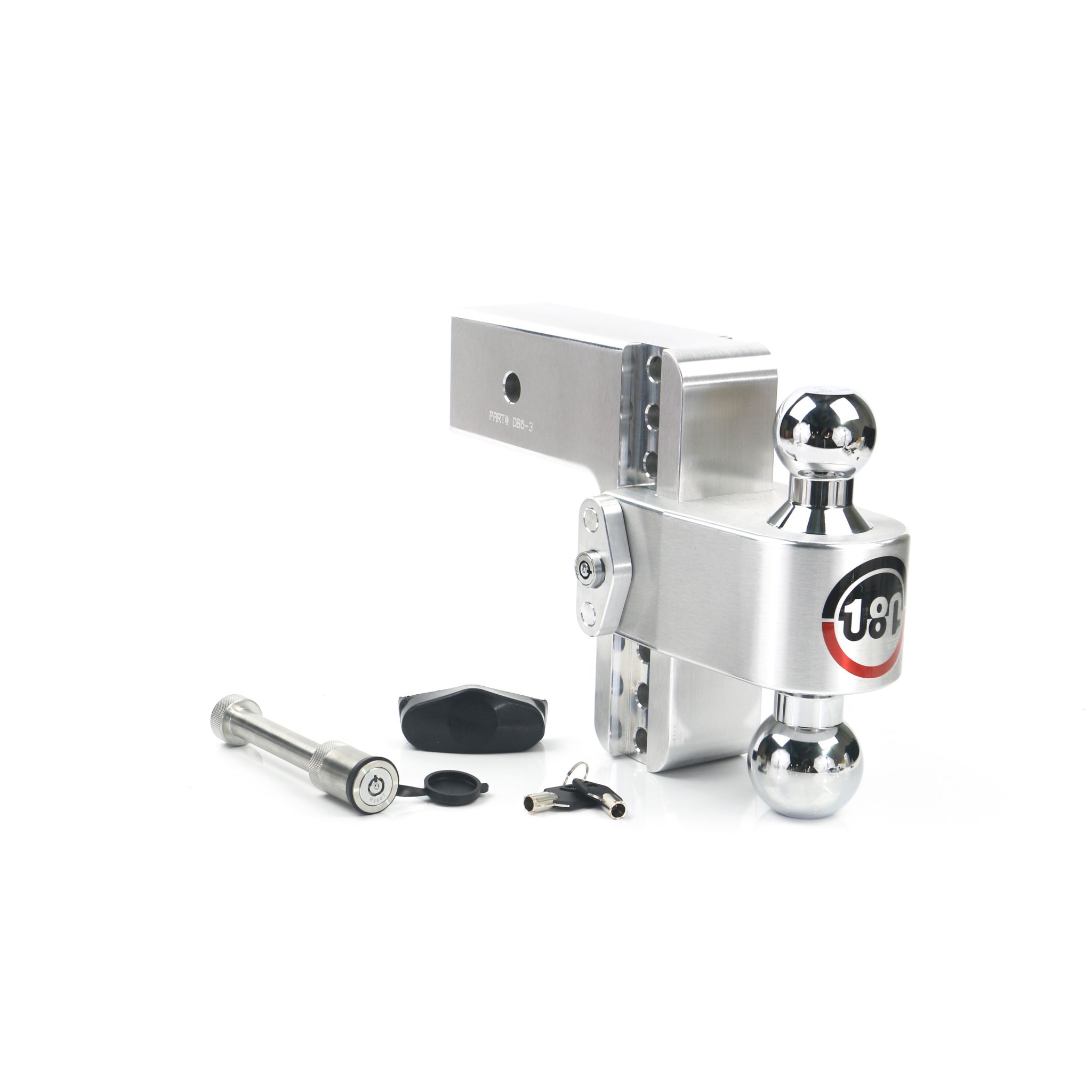 Weigh Safe Turnover Ball 6" Drop Hitch with 3" Shank Keyed Alike WS05 Included