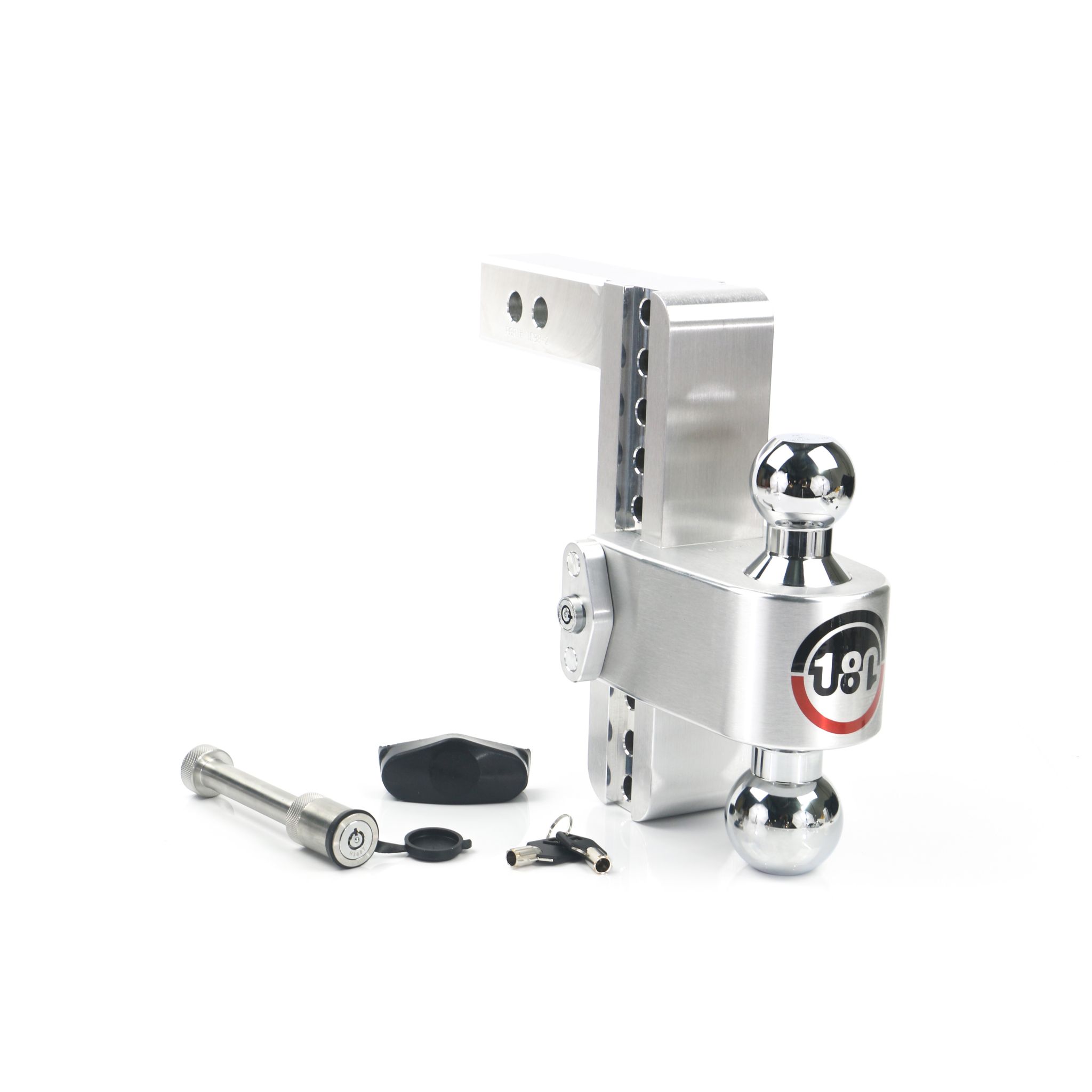 Weigh Safe Turnover Ball 8" Drop Hitch with 2" Shank Keyed Alike WS05 Included
