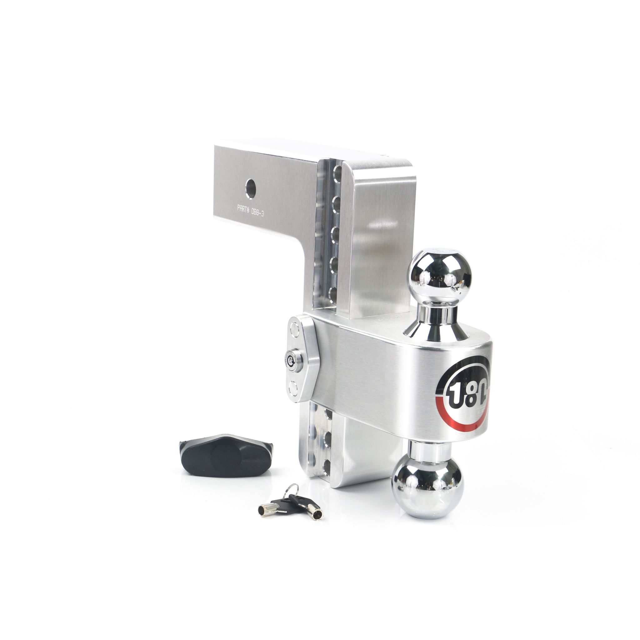 Weigh Safe Turnover Ball 8" Drop Hitch with 3" Shank