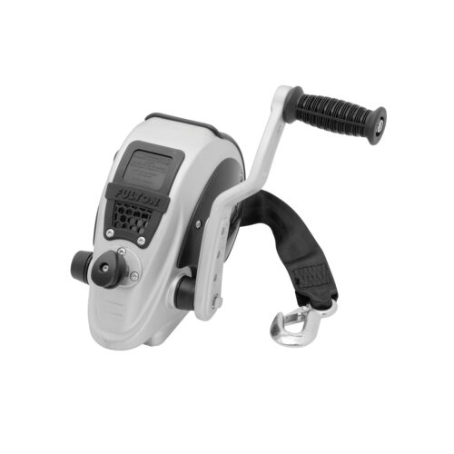 Fulton F2 FW20000101 Marine Trailer Winch,  Single-Speed 2,000 lbs with Strap