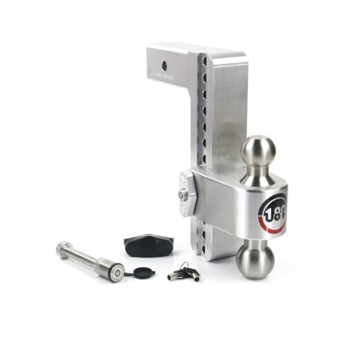 Weigh Safe Turnover Ball 10" Drop Hitch with 2.5" Shank Keyed Alike WS05 Included
