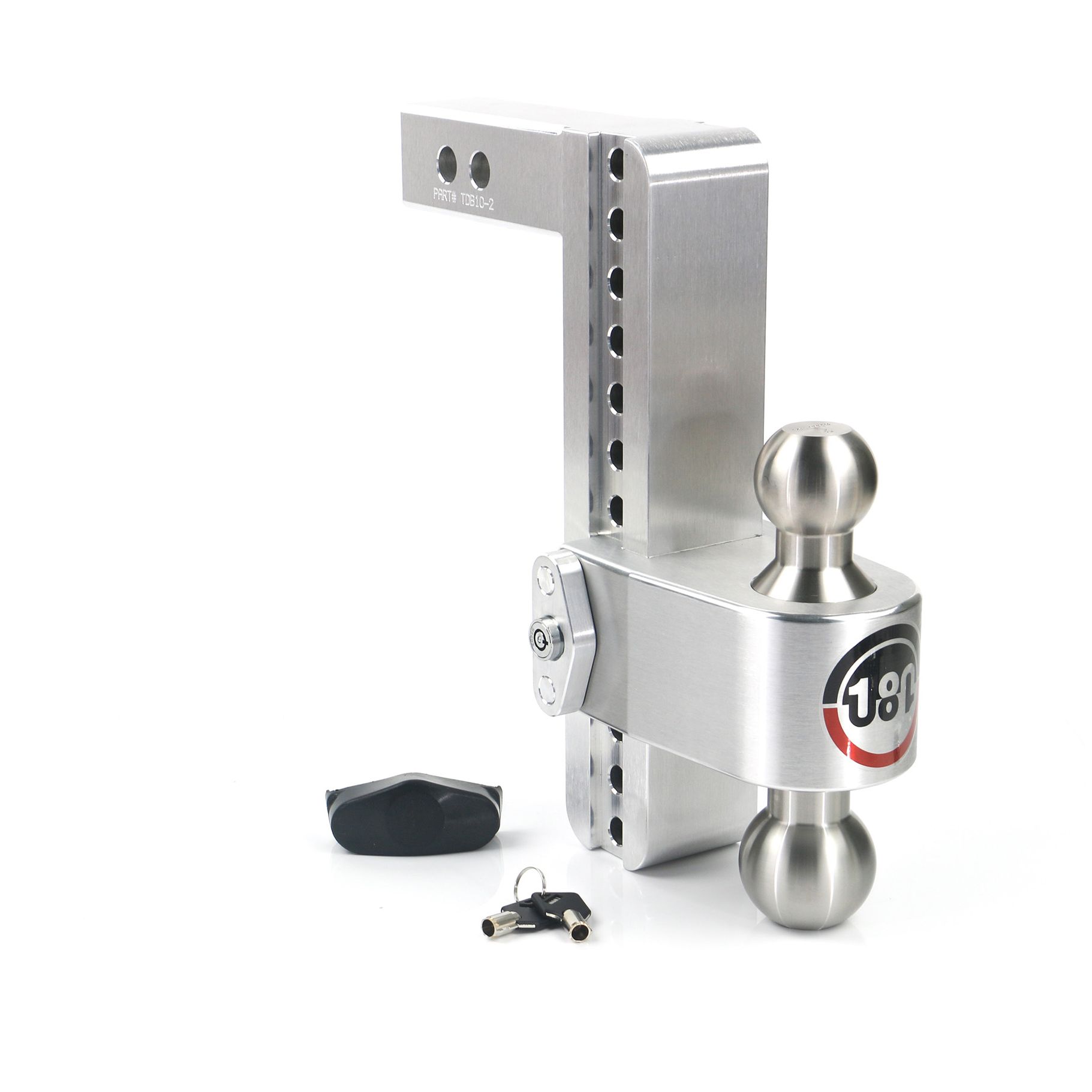 Weigh Safe Turnover Ball 10" Drop Hitch with 2" Shank