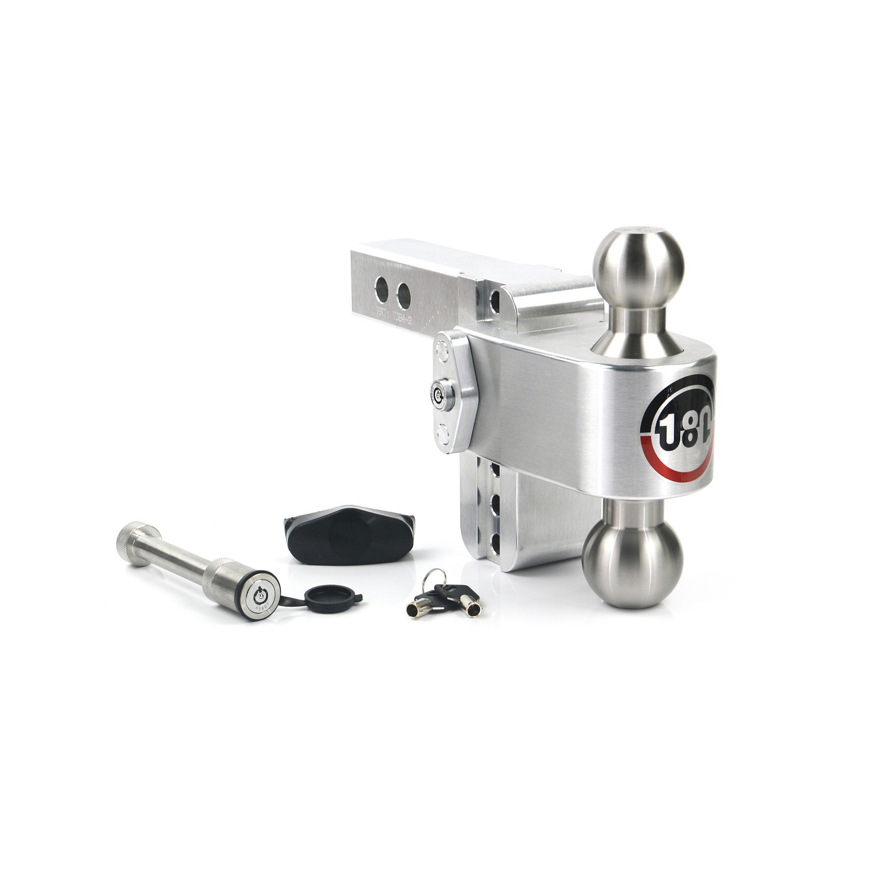 Weigh Safe Turnover Ball 4" Drop Hitch with 2" Shank Keyed Alike WS05 Included