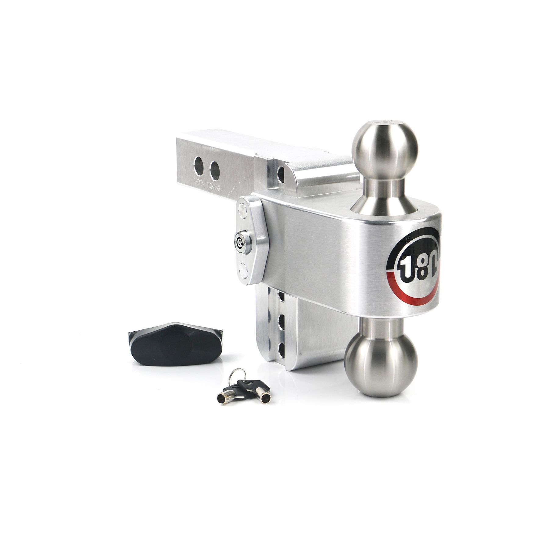 Weigh Safe Turnover Ball 4" Drop Hitch with 2" Shank