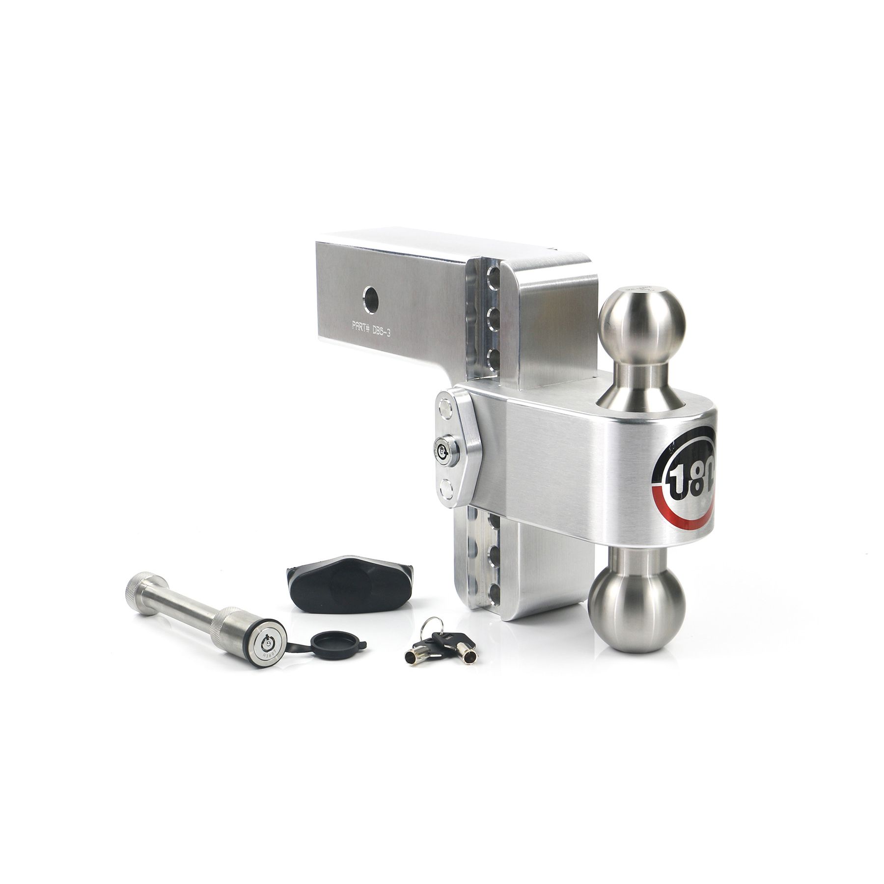 Weigh Safe Turnover Ball 6" Drop Hitch with 3" Shank Keyed Alike WS05 Included