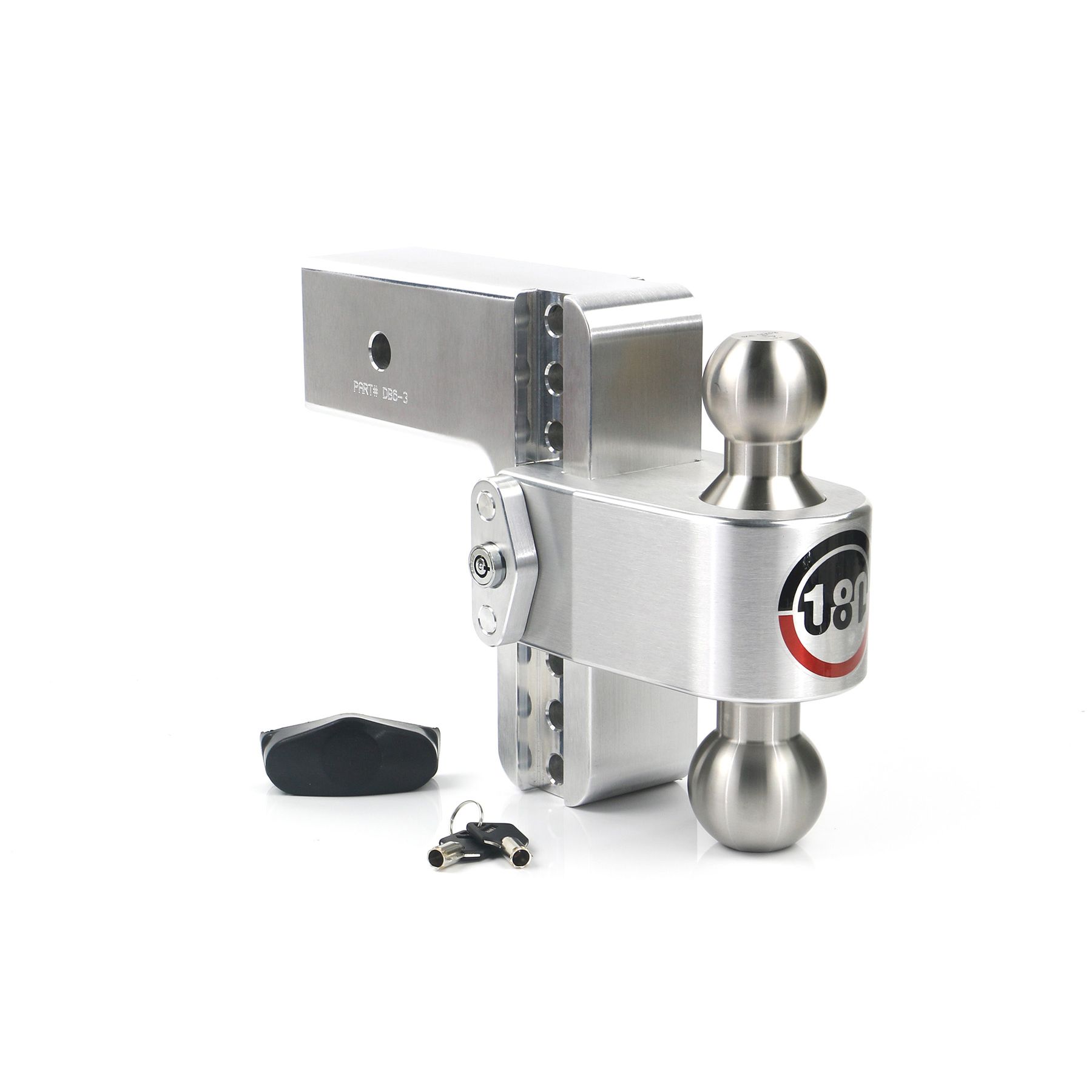 Weigh Safe Turnover Ball 6" Drop Hitch with 3" Shank