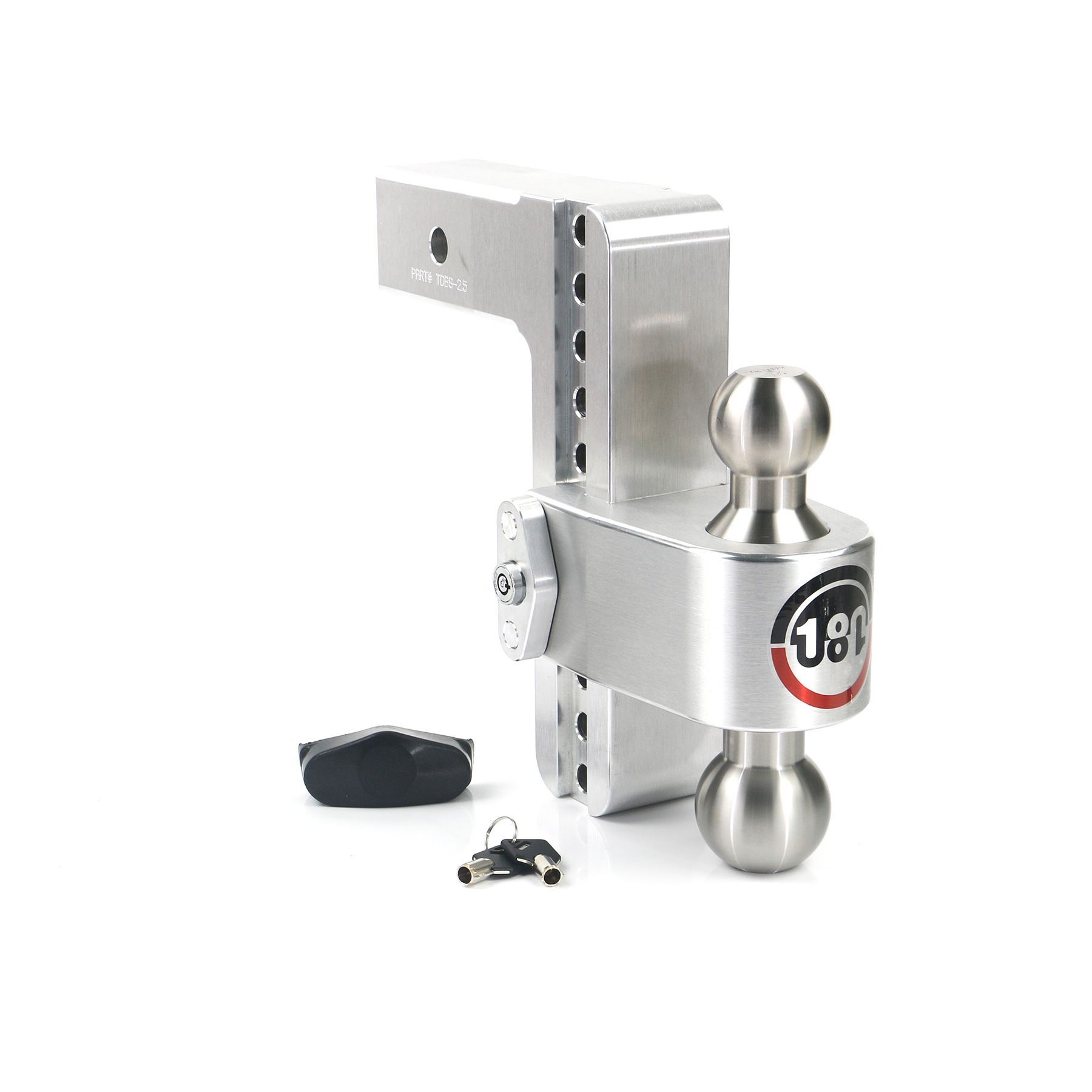 Weigh Safe Turnover Ball 8" Drop Hitch with 2.5" Shank