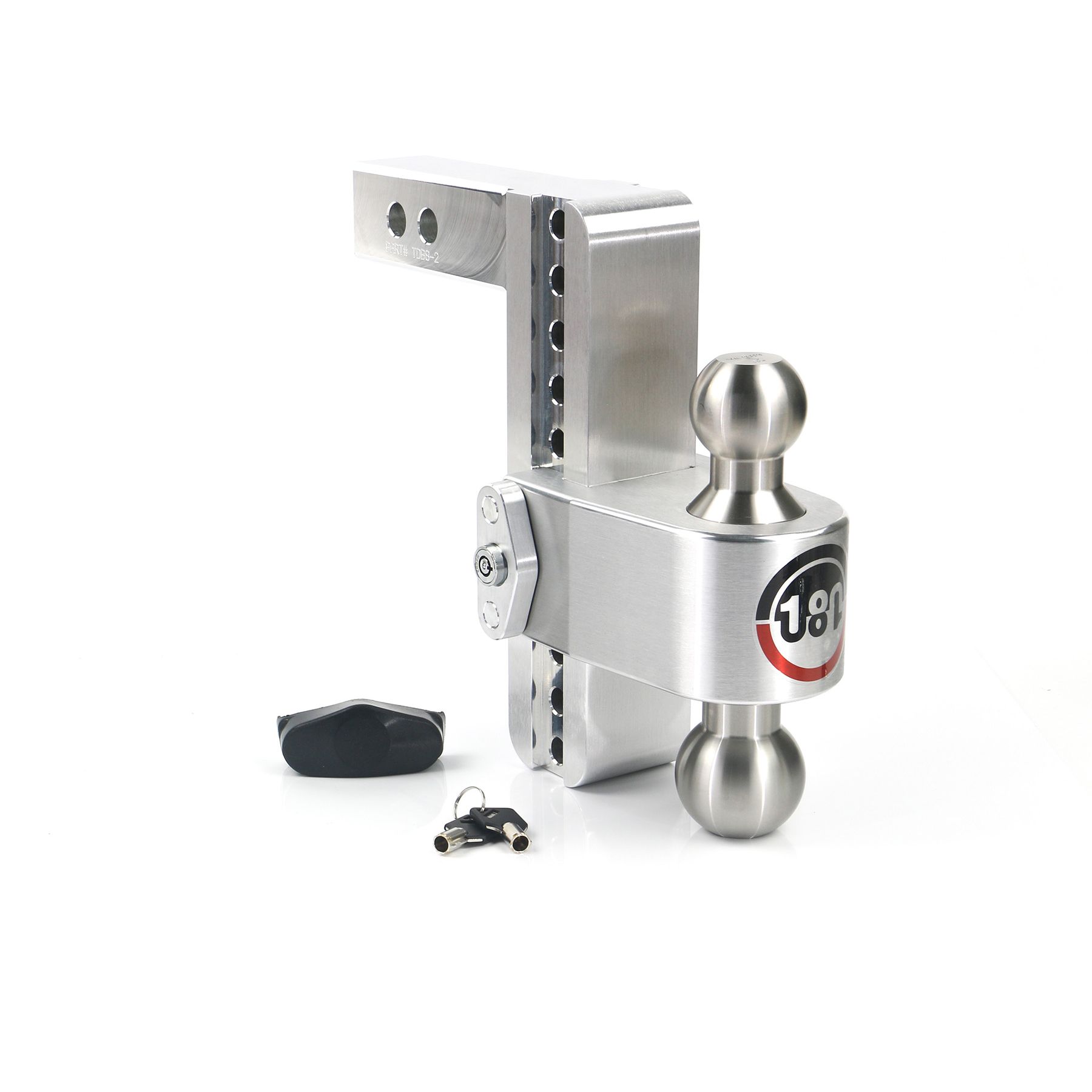 Weigh Safe Turnover Ball 8" Drop Hitch with 2" Shank