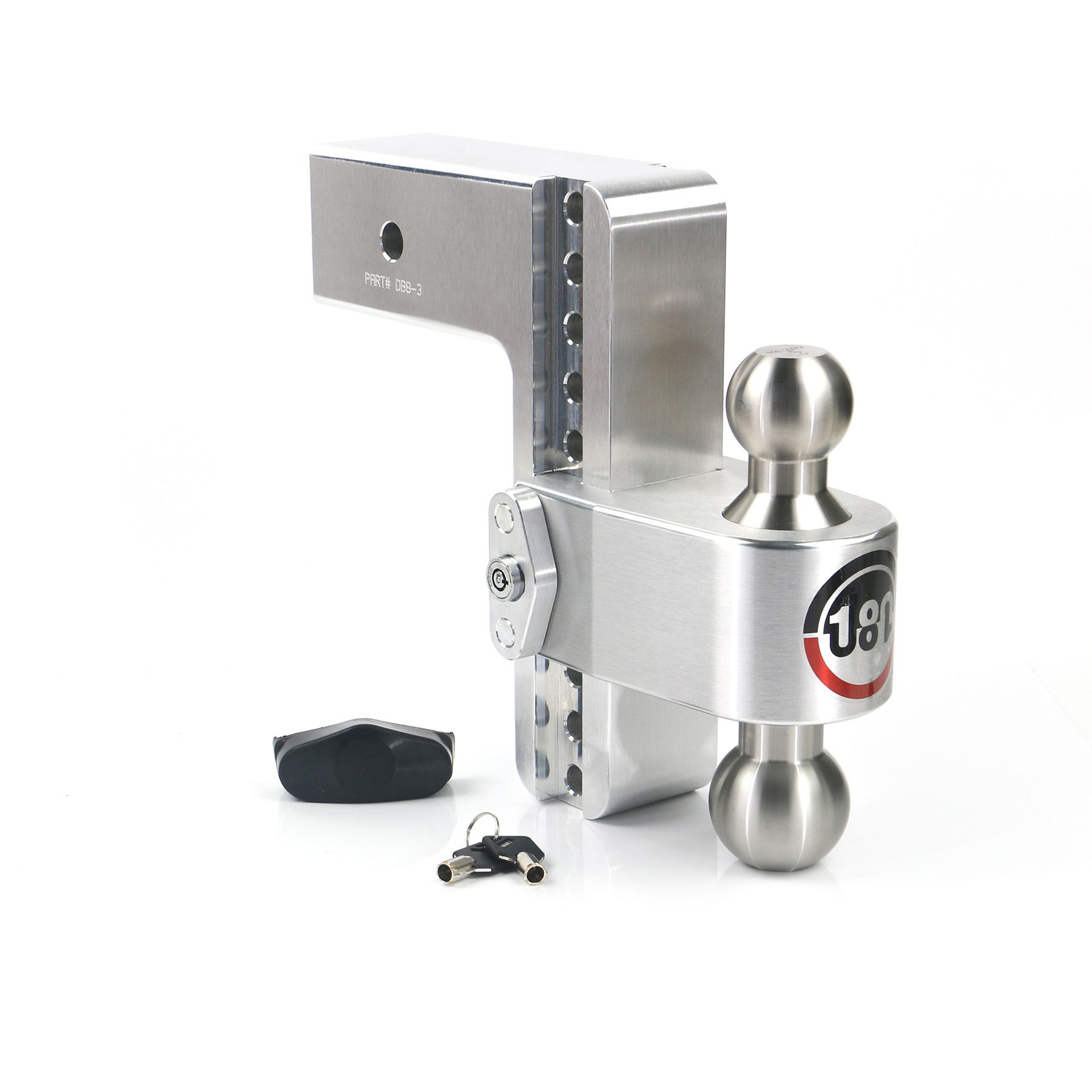 Weigh Safe Turnover Ball 8" Drop Hitch with 3" Shank