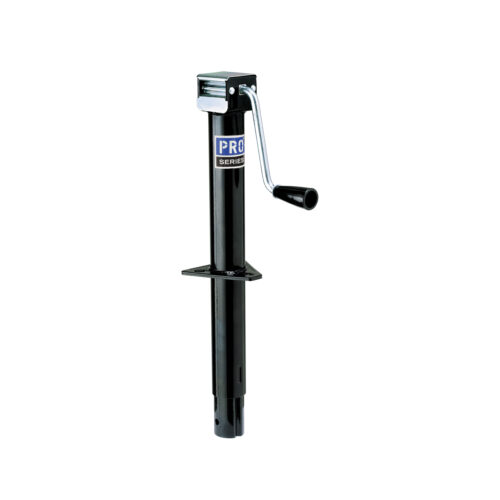 Bulldog Round Trailer Jack RV20000103 A-Frame 2,000 lbs Topwind, Bolt-On