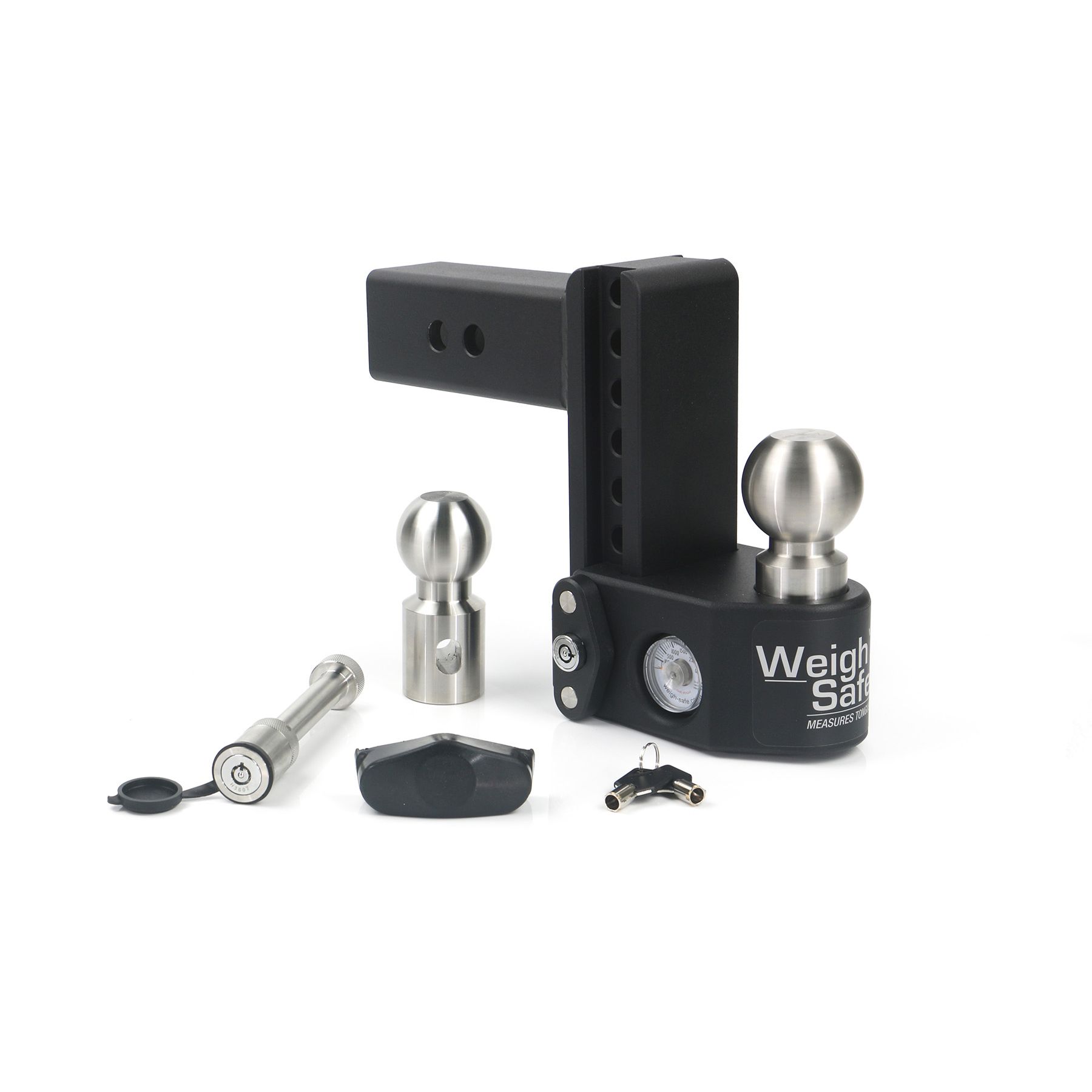 Weigh Safe Steel Weigh Safe 6" Drop Hitch with 2.5" Shank Keyed Alike WS05 Included