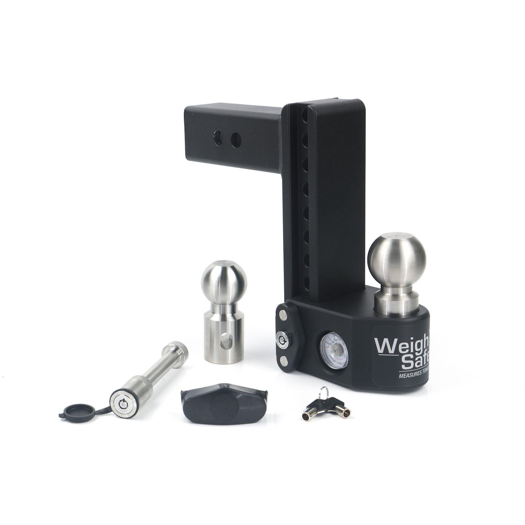 Weigh Safe Steel Weigh Safe 8" Drop Hitch with 2.5" Shank Keyed Alike WS05 Included