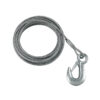 Fulton WC325 0100 Trailer Winch Accessory , Cable w/ Hook, 3/16 in. x 25 ft.
