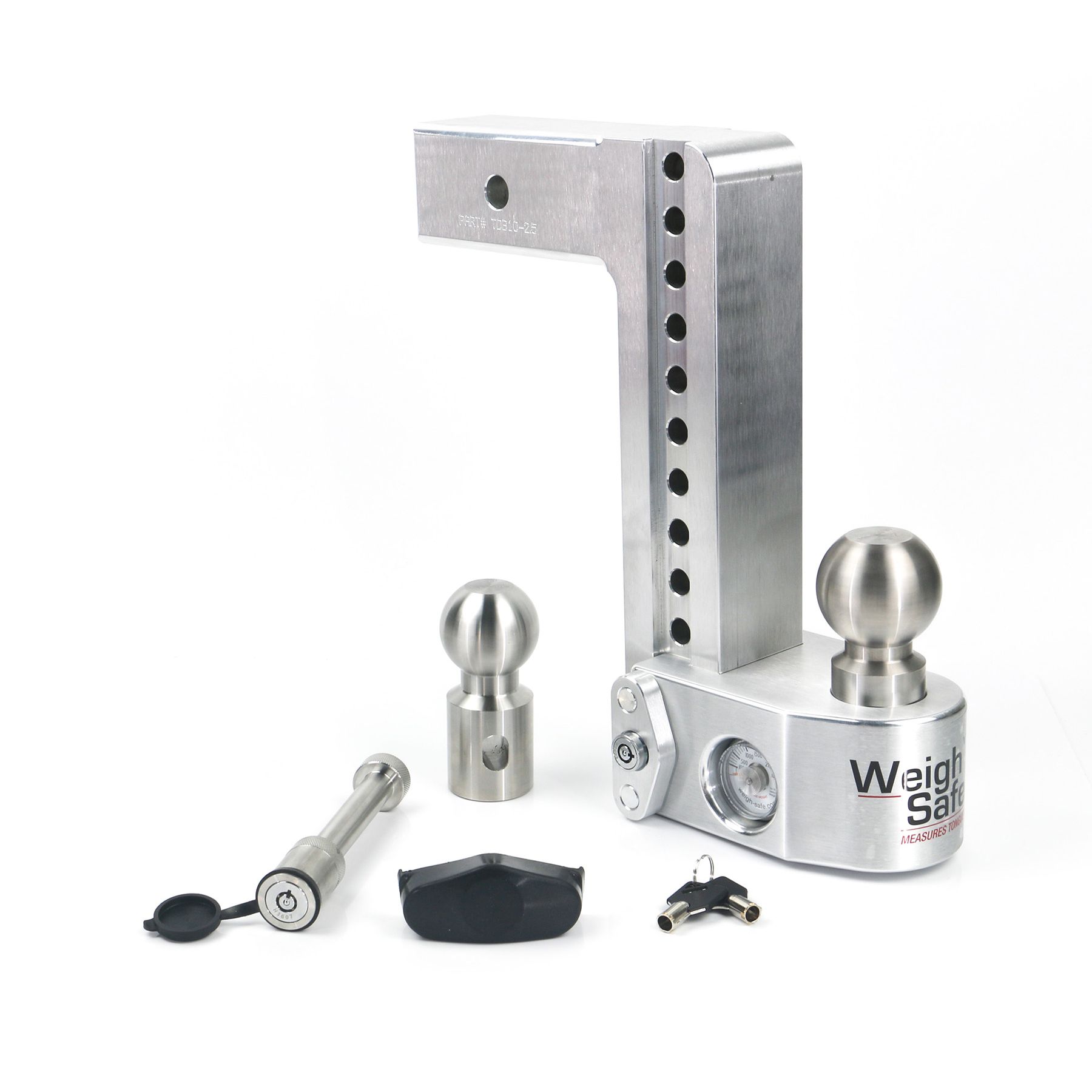 Weigh Safe 10" Drop Hitch with 2.5" Shank Keyed Alike WS05 Included