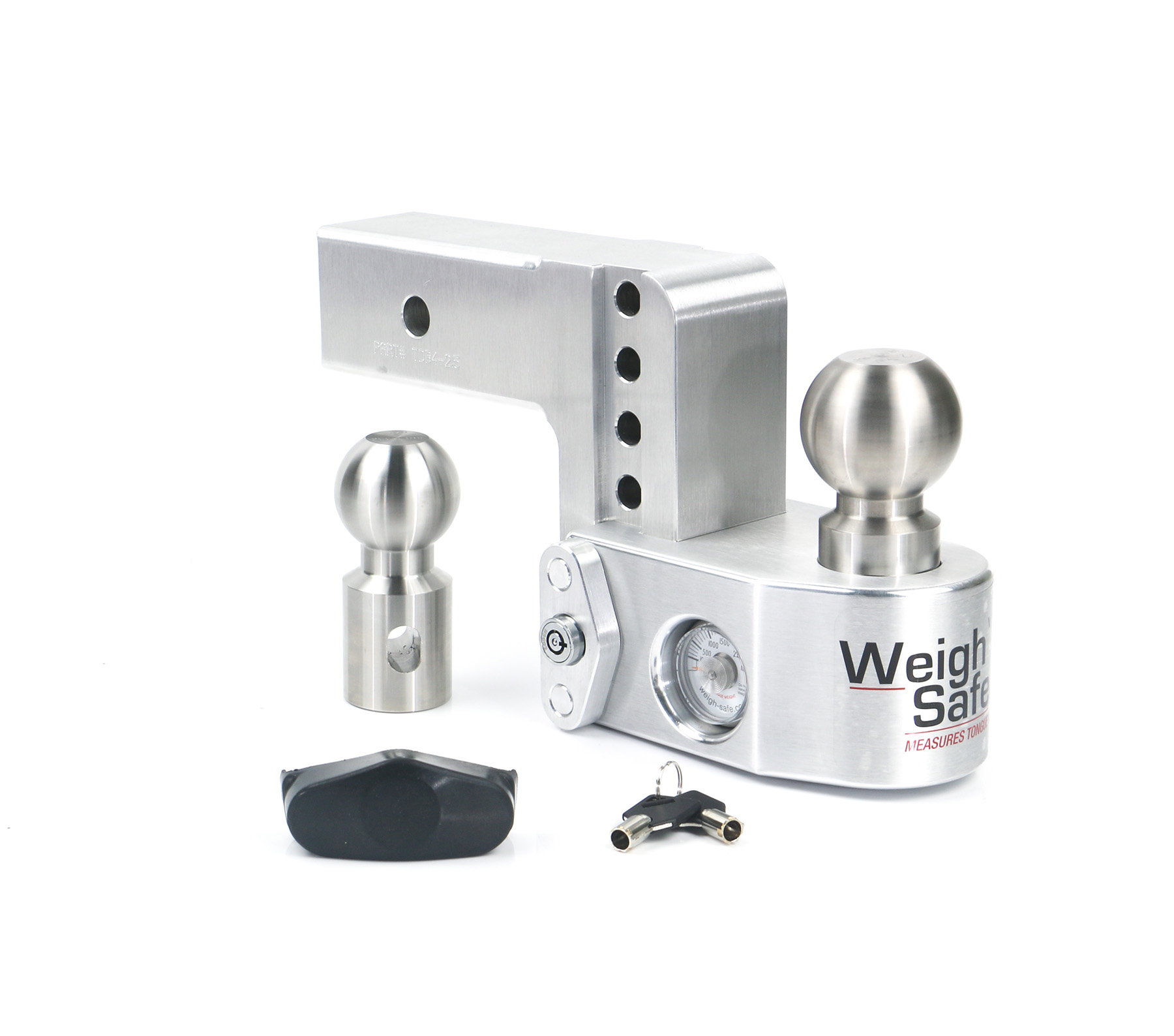 Weigh Safe WS4-2.5 4" Drop Hitch with 2.5" Shank 