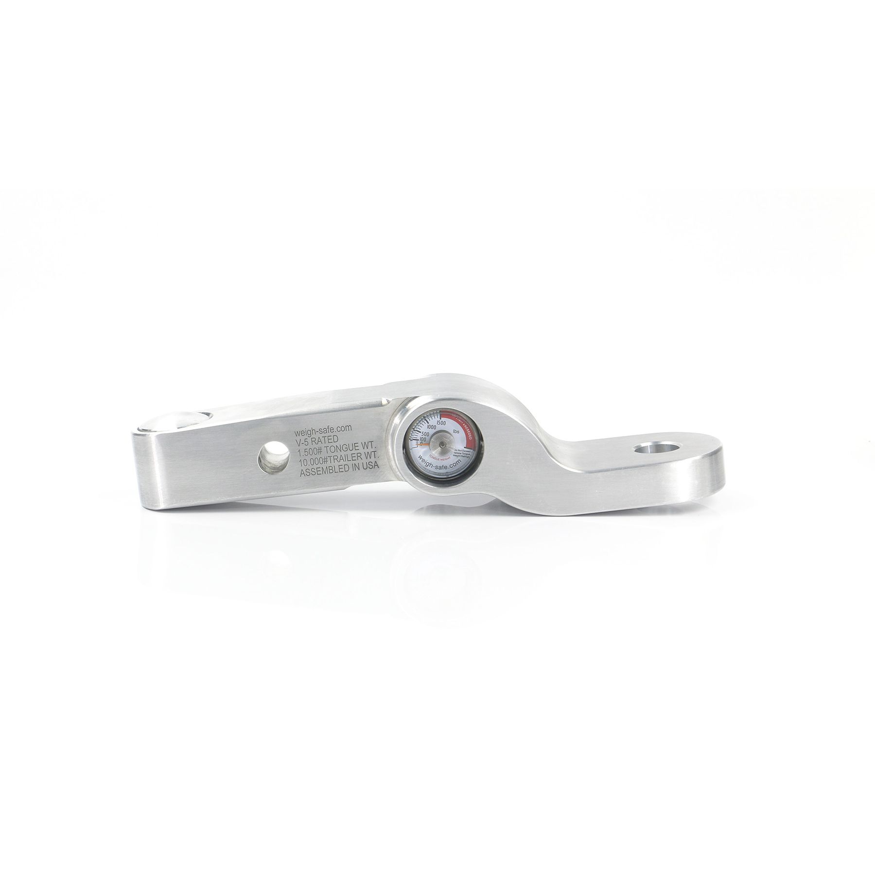 Weigh Safe Fixed Height Mount with Gauge. 2" Drop, 2" Shank