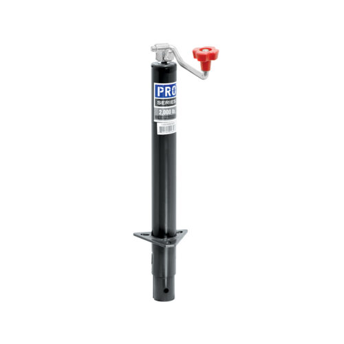 Bulldog Round Trailer Jack 1401000303, A-Frame, 2,000 lbs. Topwind, Bolt-On