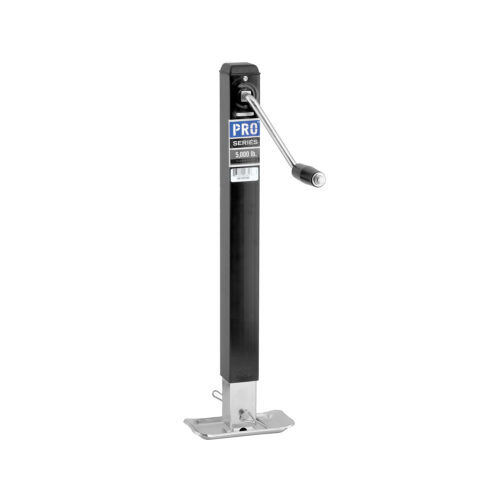 Bulldog Square Trailer Jack 1401600383, 5,000 lbs. Sidewind, Weld-On