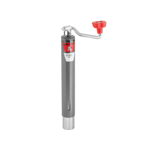 Bulldog Round Trailer Jack 150000, No Mount, 2,000 lbs. Topwind, Weld-On