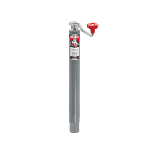 Bulldog Round Trailer Jack 150037, No Mount, 2,000 lbs. Topwind, Weld-On