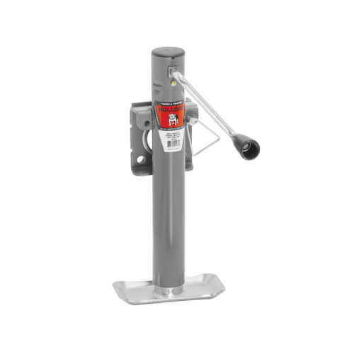 Bulldog Round Trailer Jack 151101, Side Mount, 2,000 lbs. Sidewind, Weld-On