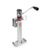 Bulldog Round Trailer Jack 151109, Side Mount, 2,000 lbs. Sidewind, Bolt-On