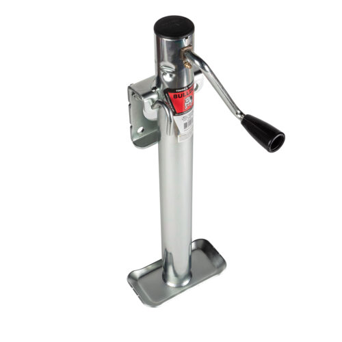 Bulldog Round Trailer Jack 151110, Side Mount, 2,000 lbs. Sidewind, Weld-On